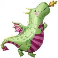 North Star Balloons Daphne Dragon Helium Foil Balloon - 47 inch / 110 cm (flat) / OP is OP