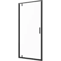 Badstuber Slimline draaideur 90x200cm 6mm Easy-Clean zwart