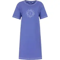 Irresistible Dames Nachthemd - Korte Mouwen - Blauw - Maat S
