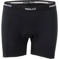 Agu Undershort Women - Fiets-onderbroek - Met zeem - Slim fit - Lange pijp - Zwart - XXL