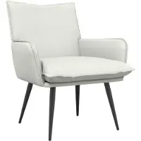 vidaXL Fauteuil Wit Kunstleer