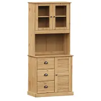 vidaXL Hoge kast VIGO 78x40x175 cm massief grenenhout