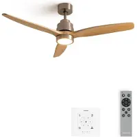 Create - Stille plafondventilator van 40 W met technische ABS-bladen, verkrijgbaar in verschillende maten - M - Met licht - Controller voor wandmontage - WIND STYLANCE