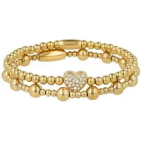 My Bendel - Armbandenset Zirkonia - met Luxe Cadeauverpakking | Sieraden Voor Dames | One-size