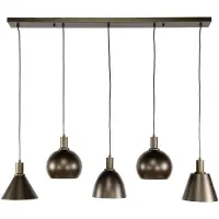 AnLi Style AnLi design hanglamp Metallo, 5 lampen