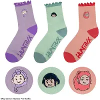 Cinereplicas KPop Demon Hunters Socks Set of 3 HUNTR/X Footwear