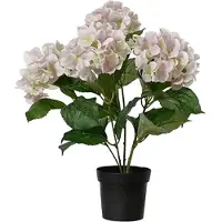 Everlands Hydrangea Light Pink Kunstplant