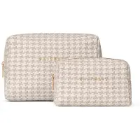 Suitsuit Toilettas dames - Make up tasje - Beauty set - Fusion Natural Houndstooth