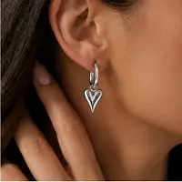 Trend Oorbellen - Zilverkleurig - roestvrij staal - verguld - Sieraden - Oren - Vrouwen- verjaardag cadeau - cadeau - Schattige Oorbellen