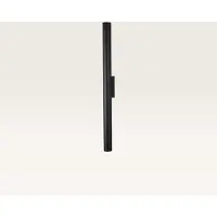 LUSENZ Wandlamp Brenzo nero l - Zwarte lichtstaaf met een minimalistisch design voor binnen - Excl. Lichtbron - Mini GU10 (MR11)