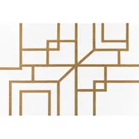 York Geometrisch Behang Goud – Papieren Behang met Reliëf – 10 x 0,52 m