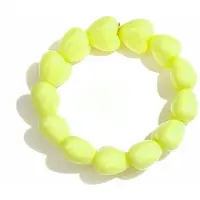 Yehwang Heart - Kralen Armband - Hars - - Wit