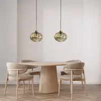 Bamyum Solvia hanglamp, industriële Modern stijl, Ø20 cm, rood metalen lamp