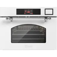 ILVE Compact 45cm 3 in 1 oven/stoom/magnetron Nost. Wit Chroom - Inbouw