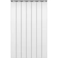 Happiq PVC stripgordijn - Sterk, flexibel, wind- en stofwerend, met transparante stroken goed zicht en doorgang - 91 x 243 cm 7 stuks **