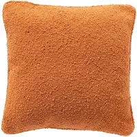 Dutch decor ONNO - kussenhoes 60x60 cm - bouclé - Brandied Melon - oranje - met rits - zonder binnenkussen