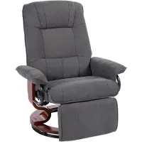 STILVORA Relaxfauteuil 87 x 78 x 100 cm - Handmatig Verstelbaar Tot 145 Graden Met Voetensteun - Voor Woonkamer En Leeshoek - Stof Grijs