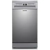 Heinner HDW-FSM45609DXE++ Vrijstaande Vaatwasser – 9 Couverts – 6 Programma’s – Digitaal Display – Halve Belading – Extra Drogen – Startuitstel – AquaStop – Kinderslot – 45 cm – RVS – 5 Jaar Garantie