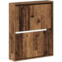 vidaXL - Wandgemonteerde - Schoenenkast - DELFT - 71 - x - 17 - x - 86 - cm - Bewerkt - hout