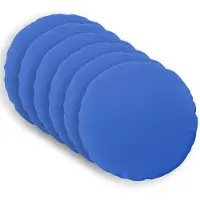 vidaXL Kussensloop 6 st HEERLEN Koninklijk Blauw Diam. 30 cm Polyester