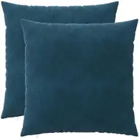 vidaXL Kussen met kussen HEERLEN 2 st Blauw fluweel