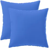 vidaXL Kussensloop 2 st HEERLEN Koninklijk Blauw 30 x 30 cm Polyester