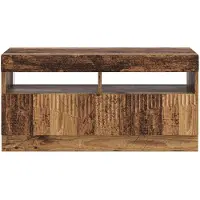 vidaXL LED-TV-kast, gerecycled hout, houtvezel