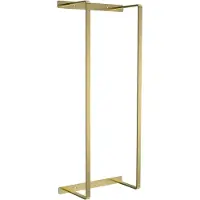 Aloni handdoekrek – verticaal – 67x28x14 cm – geborsteld goud – roestvrij staal