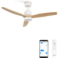 Create - Stille plafondventilator van 40 W met technische ABS-bladen (Ø112cm) - Met licht - WIFI - WIND STYLANCE