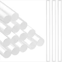 Kepptory 16 stuks acryl kleiroller, 6,4 x 0,39 inch, doorzichtige doe-het-zelf polymeertool