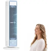 VHV - Luchtkoeler Draagbaar - Stille Ventilator Zonder Bladen 3 Standen - Nachtmodus - Slaapkamer