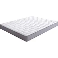 OKWISH Binnenveringmatras 160 x 200 cm - H3 Stevig Ligcomfort met Ergonomische Drukverlichting - 20 cm Dik - Gerold Geleverd - Wit