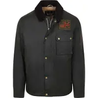 Barbour International Workers Waxjas Sage Groen | Donkergroen | Maat M