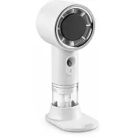 VHV - Handventilator - Mini ventilator - Draagbare ventilator - Met watervernevelaar - 3 snelheden - Oplaadbaar - USB - Voor op reis, kantoor en vakantie - 15.6 cm - Wit
