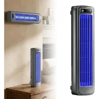 Bedee Torenventilator - Ventilator - Mobiele Aircooler - Desktop Ventilator - Mini Luchtkoeler - 2000mAh - Tafel + Muur - Stille Motor - 3 Standen - Tower Fan - Voor Woonkamer Slaapkamer en Kantoor