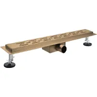 Boss & Wessing BWS Sensa Douchegoot Met Rooster Compleet 100cm Geborsteld Brons PVD