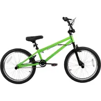 Happiq Freestyle BMX-fiets – Voor kinderen beginners tot gevorderd – 360° gyro, 4 haringen – 51 cm, groen