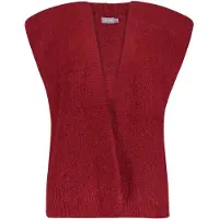 Geisha gilet knitted 64534-29 460 oxblood red