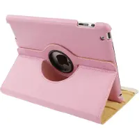 Mobigear Tablethoes geschikt voor Apple iPad 4 (2012) Hoes | DuoStand Draaibare Bookcase - Roze