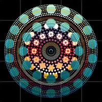 IXXI Mediterraneo Teal, Angelo Cerantola - 100 x 100 cm - Gratis ophangtool - Grote wanddecoratie en posters - Modern, Abstract, Kleurrijk