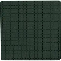 MSV Quadro Antislip Douchmat - Badmat voor Douche - Badkamer Veiligheidsmat van SBS Rubber - Donkergroen - 54 x 54 cm