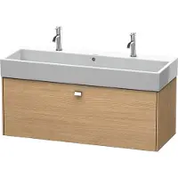 Duravit Vero Air (meubel) wastafel met 2x1 kraangat met overloop 120x47cm wit