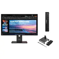 Lenovo ThinkCentre M70q G6 U5 16 512 + ThinkVision T27QD-40 27 QHD Docking Intel Core Ultra 5 225T-processor E-cores tot 4,40 GHz en P-cores tot 4,90 GHz, Windows 11 Pro 64, 512 GB SSD TLC Opal -