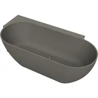 Arcqua Havana Back To Wall Ligbad Links 170x80 cm Quartz Grijs