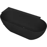 Arcqua Havana Back To Wall Ligbad Links 170x80 cm Mat Zwart