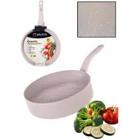 Galicja Frituurpan met antiaanbaklaag, 28 cm, Beige