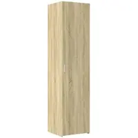 vidaXL Hoge kast 50x42,5x185 cm bewerkt hout sonoma eikenkleurig