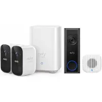 Eufy Cam 2C Draadloze Beveiligingsset + Video Doorbell C30 met Chime 2