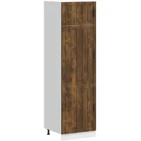 vidaXL Keukenkast Lucca bewerkt hout gerookt eikenkleurig