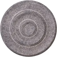 Ptmd Zoelle Dark Grey MDF Carved Circle Wall Panel M